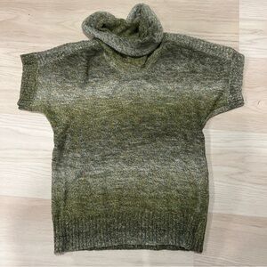 dressbarn green short sleeve sweater size small